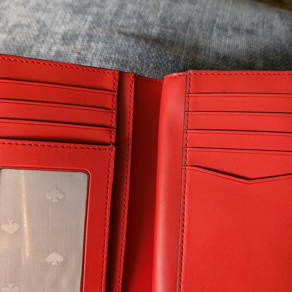 Kate Spade Vibrant Red Wallet.Used Once - Picture 7 of 9